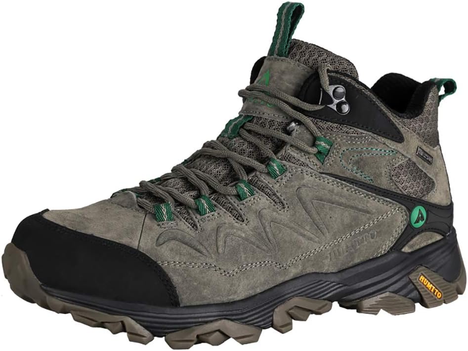Men Winter Snow Boots-Athletic Trail Trekking Sneakers Outdoor Backpacking Ankle Boot Waterproof Suede Leather Working Shoes