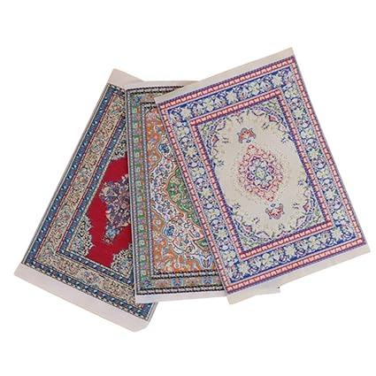 Studyset Mini Carpet Mat for 1:12 Doll House Accessories Random Color