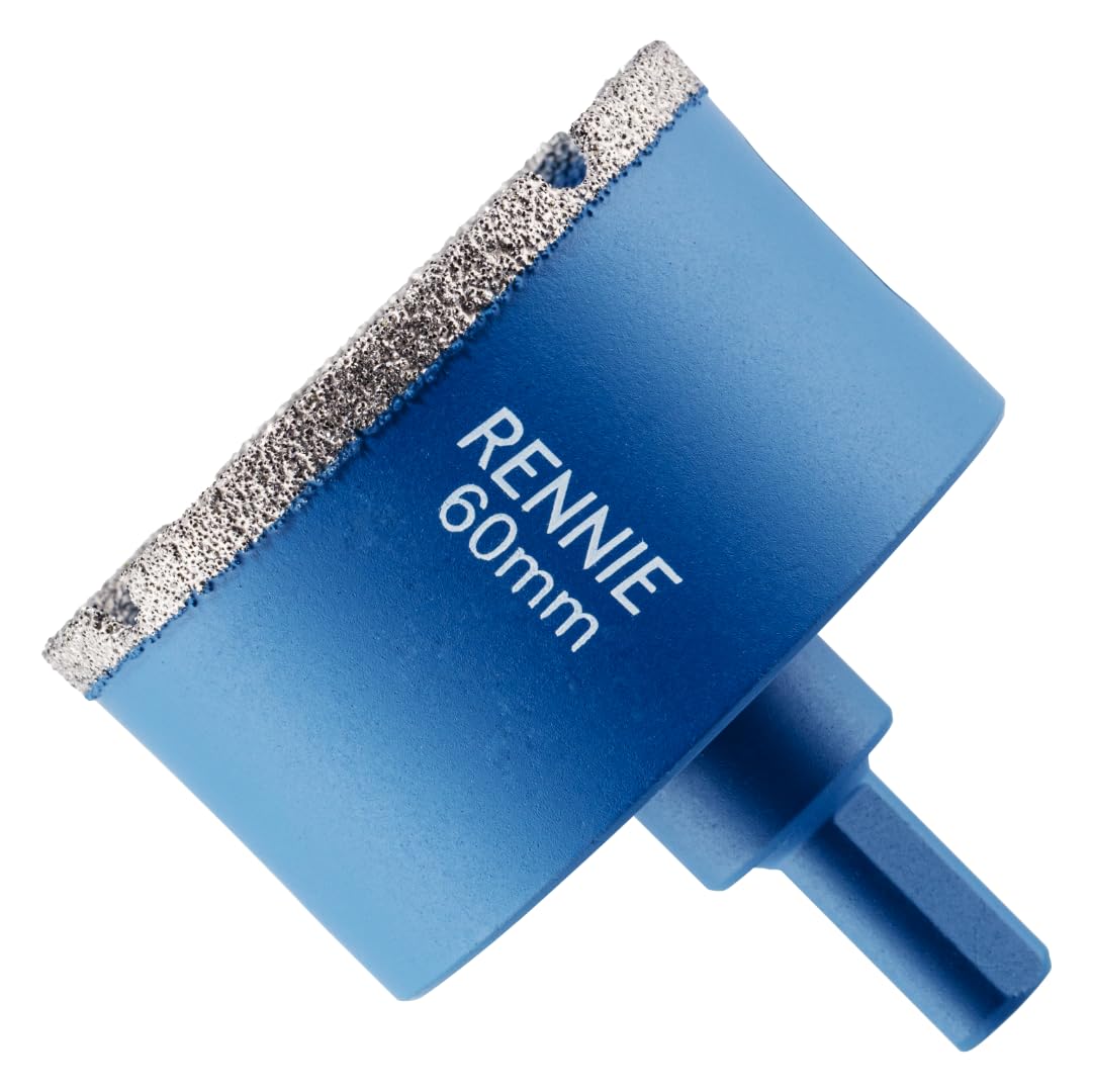 60mm Diamond Hole Saw Drill Bit With Tri Shank For Porcelain Tiles Ceramic Slate Stone Granite Marble Glass. Diamond Core Holesaw/Hole Cutter — image 1