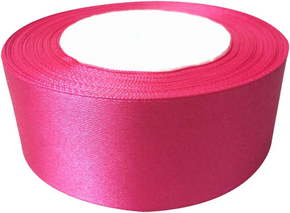 Trimming Shop 40mm Double Sided Satin Ribbon 25 Metres Roll, 100% Polyester Craft Ribbon for Gift Wrapping Bow Making, Sewing
