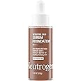 Neutrogena Healthy Skin Sensitive Skin Serum Foundation with Pro-Vitamin B5, Color Correcting & Pore Minimizing Liquid Foundation & Face Serum, Buildable Coverage, Deep 02, 1 oz