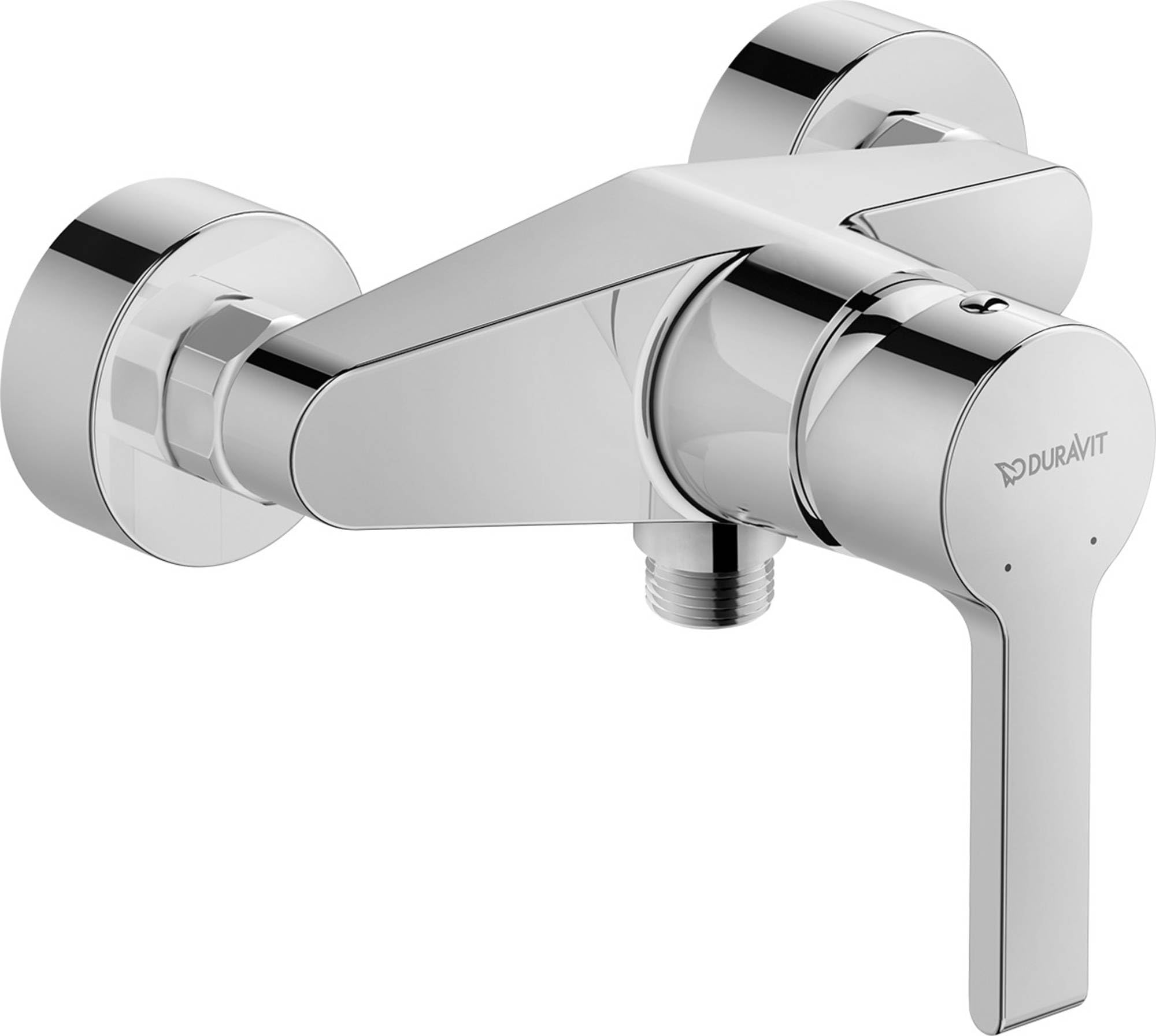 Duravit B24230 B.2 Surface-Mounted Shower Mixer Tap for 1 Consumer Single Lever Shower Mixer with Ceramic Mixing System Chrome