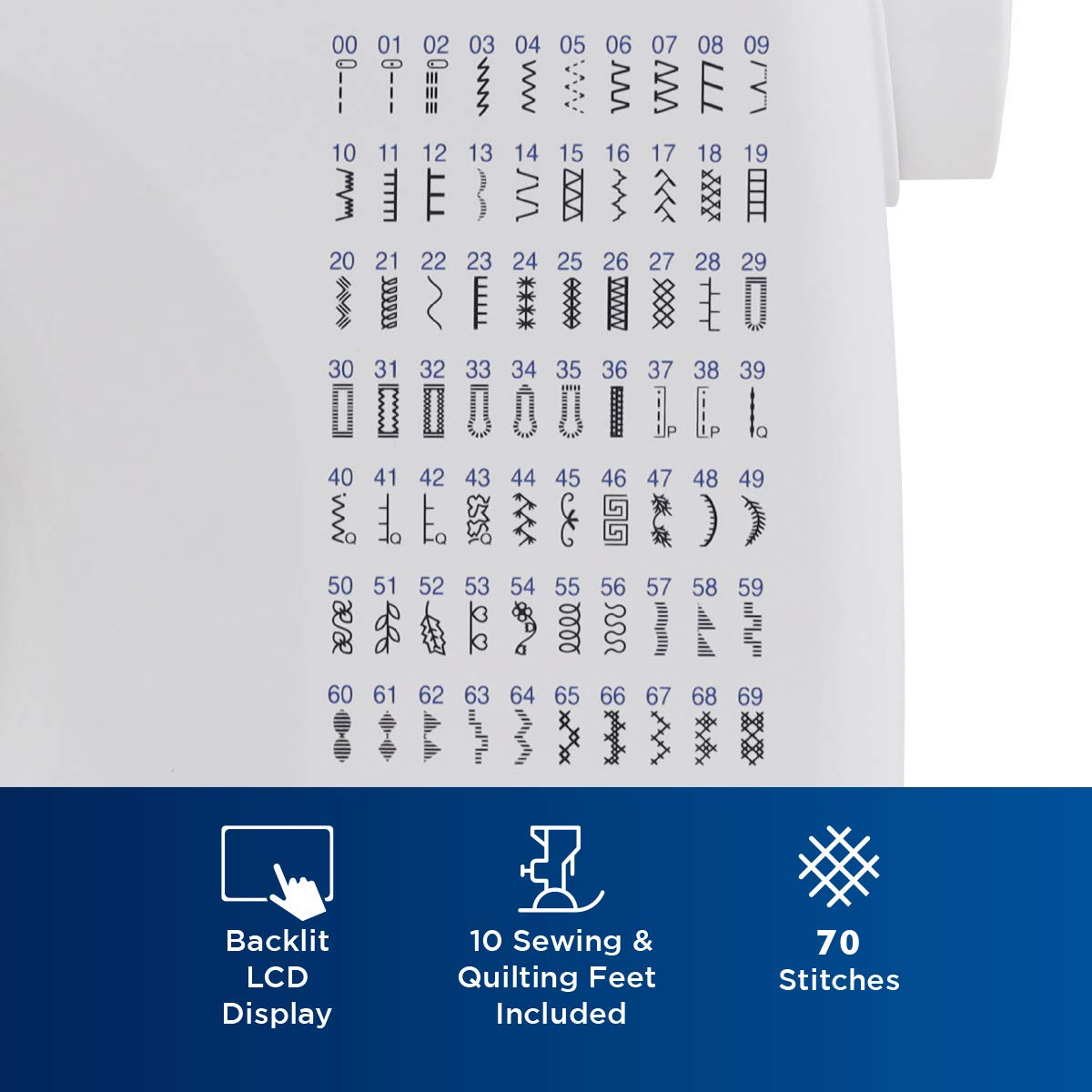 Brother CS7000i Sewing and Quilting Machine, 70 Built-in Stitches, 2.0