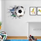 TOARTi 3D Football Wall Stickers for Bedroom Boys Kids PVC Decal view 5