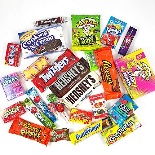 Large American Candy Box Hamper Retro Sweets & Chocolate Bar Gift Box