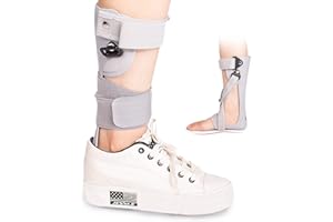 Shuyan Jiao Medical Afo Foot Drop Brace Splint Ankle Foot Orthosis AFO Walking with Shoes or Sleeping for Men Women Stroke Hemiplegia Foot Drop Postural Correction Brace （Medium-Left）