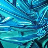 Spandex Metallic Fabric TURQUOISE, 60