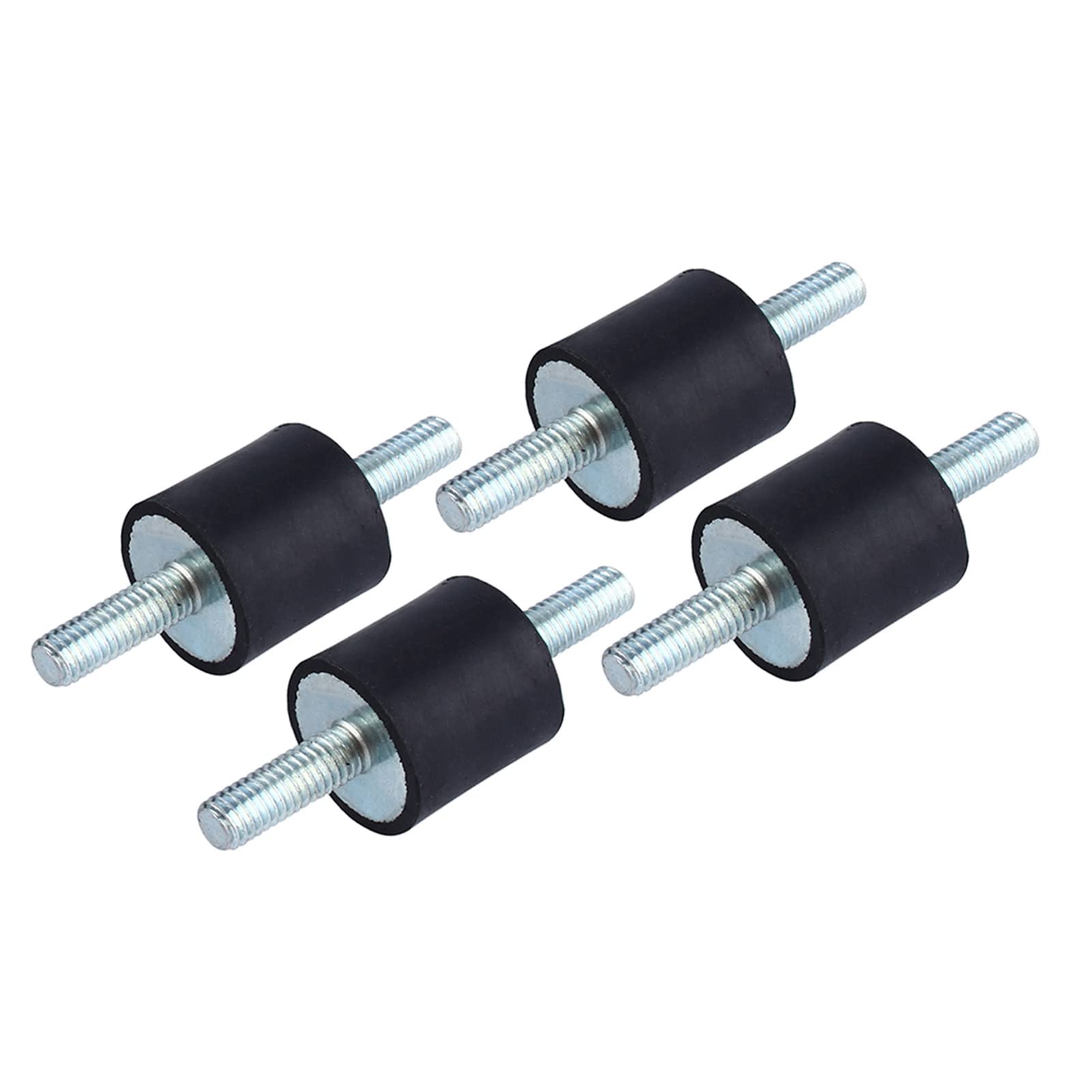 M6 Rubber Mount,4pcs M6 Anti-Vibration Rubber Isolator Mounts Air Compressor Pump Shock Absorber with Screws, 20 * 20mm