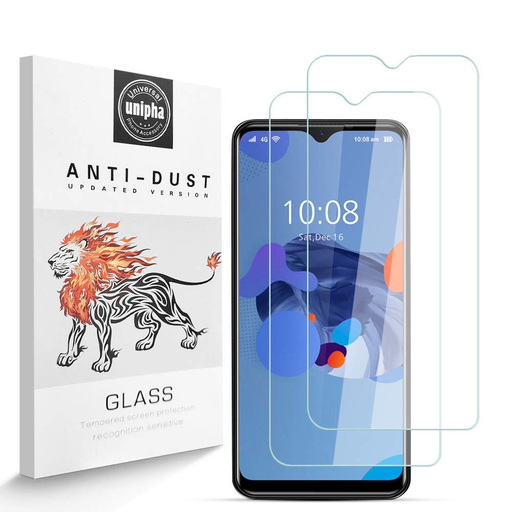 Zidwzidwei Screen Protector for Oukitel C19 [2 Pack], 9H Hardness Tempered Glass, 2.5D High Definition Film, Bubble Free, Screen Protector Compatible with Oukitel C19