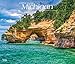 Michigan, Wild & Scenic 2019 12 x 14 Inch Monthly Deluxe Wall Calendar, USA United States of America by