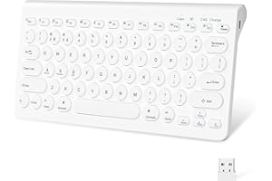 FUWANG Bluetooth Keyboard for iPad, 2.4G Keyboard Wireless Compatible with iPad 10.2 inch/iPad Air/iPad Pro/iPad Mini, Smartphone and Other Bluetooth Enabled Devices for Laptop or Windows PC, Tablet