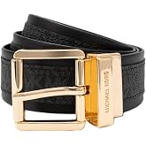 Michael Kors Women's 1.5 Inch Reversible Logo Belt, Stylish Accessory for Everyday, Adjustable Fit