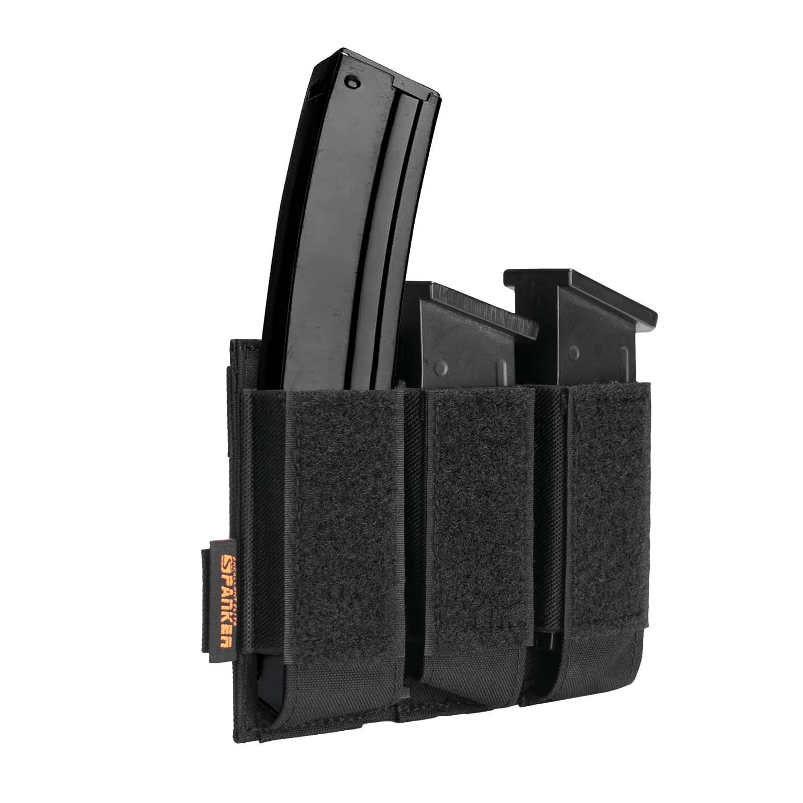 EXCELLENT ELITE SPANKER Pistol Mag Pouch for Glock 92F Double/Triple Molle Magazine Pouch(Triple-Black)