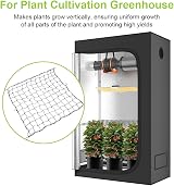 OFFCUP Elastic Trellis Net 120x120cm Garden Netting with 6 Hooks view 5