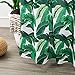 Aimjerry Longer Tropical Plants Fabric Shower Curtain for Bathroom, Green 72-inch x 78-inch
