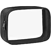 MOYAD TSA Approved Toiletry Bag Clear Makeup Bag Waterproof Travel Makeup Bag, Cosmetic Pouch Quart Size Bag for Women Men Ca