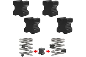 YTFRL 4 PCS Car Coil Spring Spacers, Heavy Duty Rubber Spring Spacers for 1" to 1.5" Coil Springs Lift, Universal Front Springs Booster Lift Blocks for Most Cars SUVs Trucks RVs