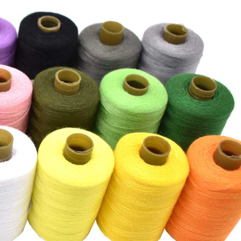 Sewing Thread 24 Colors Sewing Industrial Purpose for Machine and Hand Stitching 1000 Yards Polyester