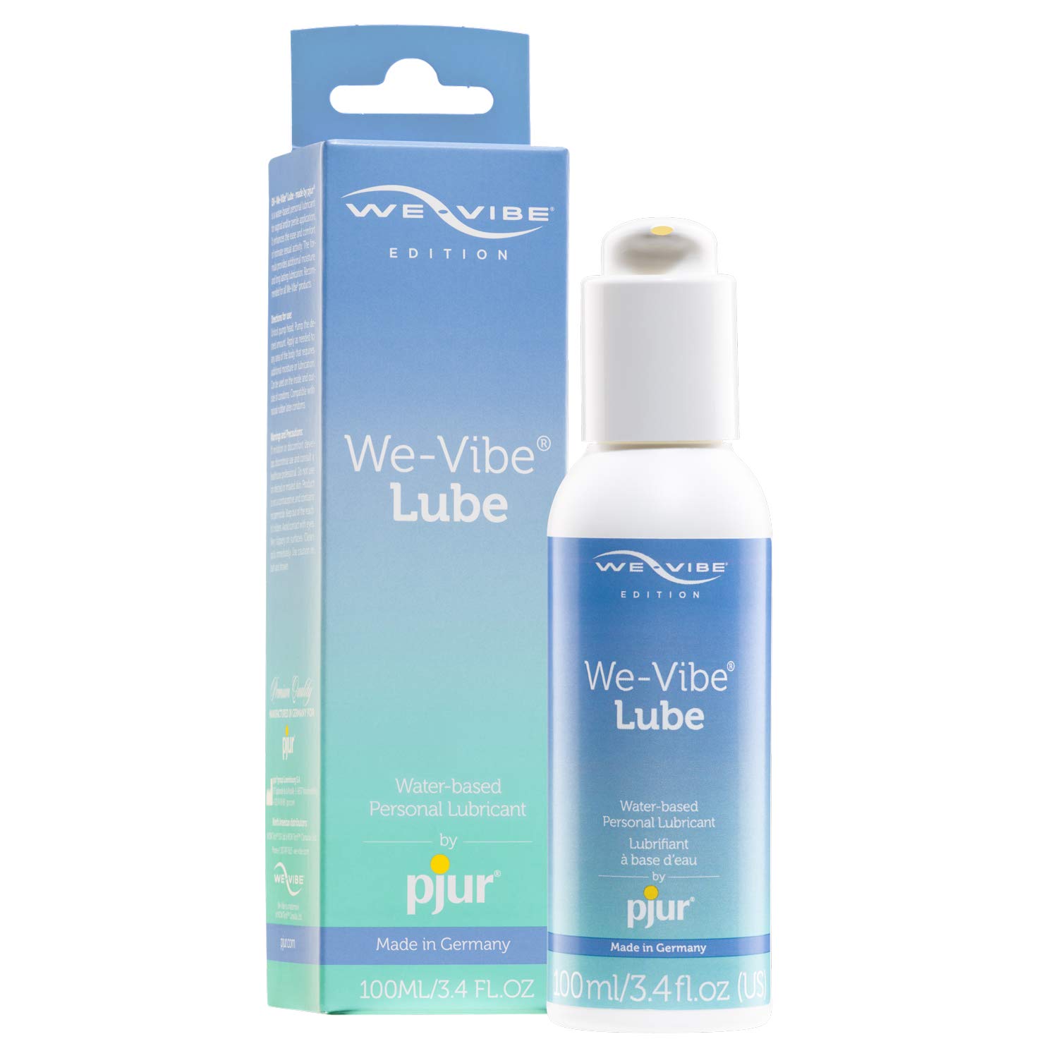 We-Vibe Lube by pjur - Water-Based Personal Lubricant for use with We-Vibe Sex Toys - Suitable for Women & Men - 1 Pack (1 x 100 ml)