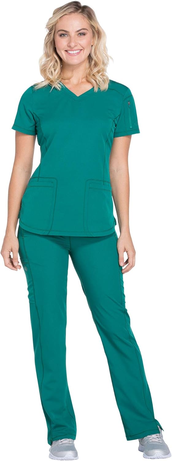 in Hunter Green NEW Dickies Dynamix Women's Scrubs Sets Top:DK730 /Pant ...