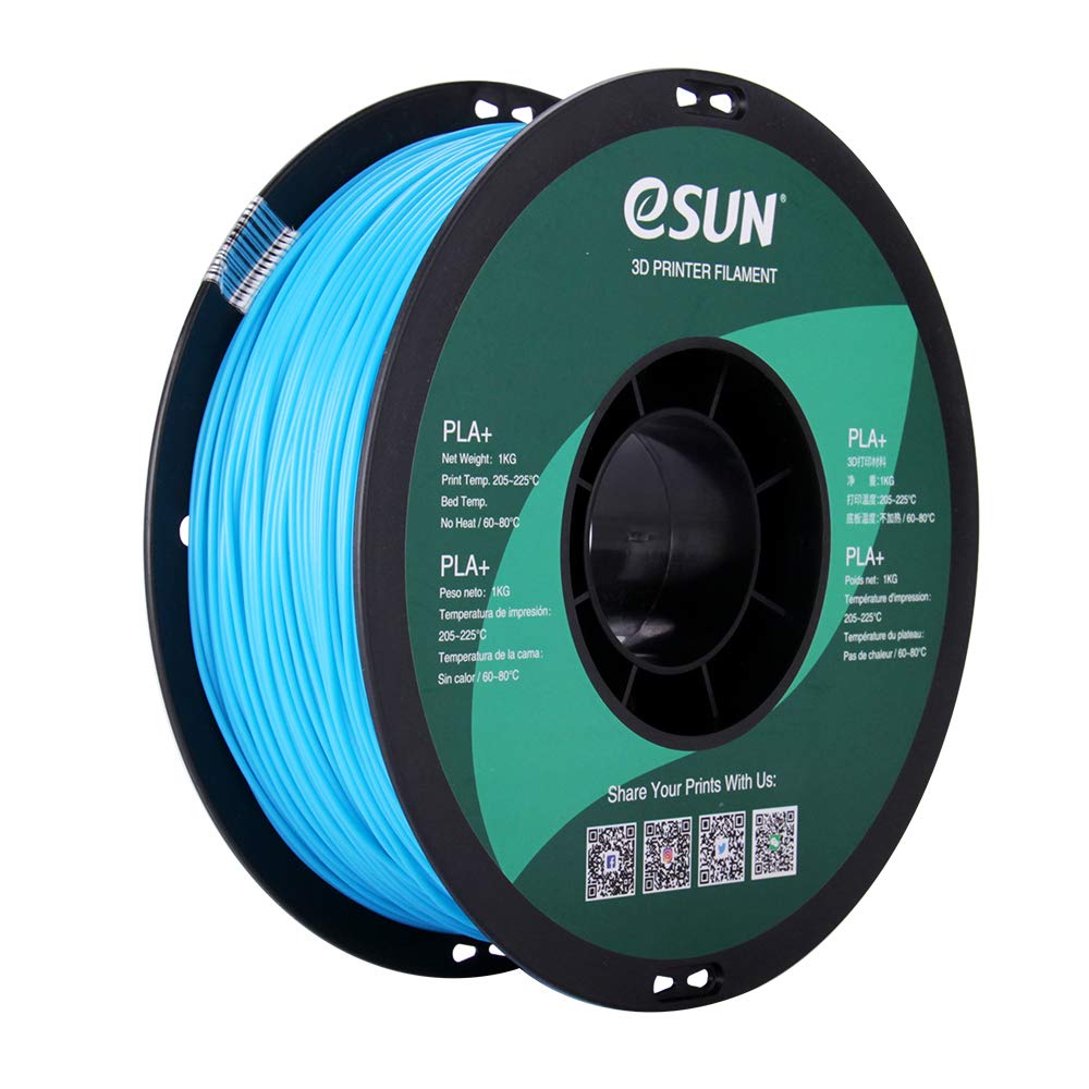 Amazon Com Esun Pla Pro Pla 3d Printer Filament Dimensional Accuracy 0 03 Mm 1 Kg Spool 1 75 Mm Light Blue Industrial Scientific