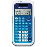 Texas Instruments TI-34 MultiView Scientific Calculator - Blue/White