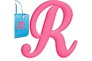 Joez Wonderful Letter Charms for Bogg Bag, Alphabet Lettering Charms, Accessories Inserts for Bogg Bag, Decorative Letter Accessories for Beach Bag Handbag Tote Decoration, Pink