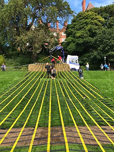FONG 15 ft X 6 ft Climbing Cargo Net Black - Indoor Climbing net - Outdoor Cargo Webbing Net - Military Climbing Cargo Net (15) - Thumbnail 6