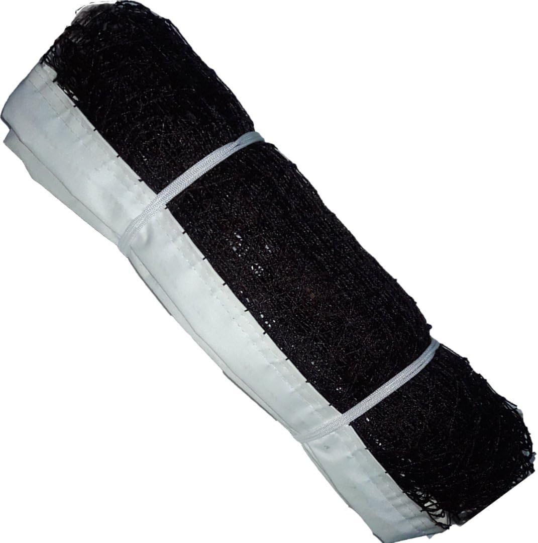 Raisco Nets Maker Durable Badminton Net (Black) – Standard Size for Indoor & Outdoor Play, Strong Nylon Mesh with Reinforced Border