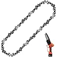 T TOVIA Mini Chainsaw Cordless Electric Portable Chainsaw Chain, 25 V Mini Cordless Electric Chainsaw Pruning Shears Chainsaw Chain for Wood Branch Cutting (5 Inch)