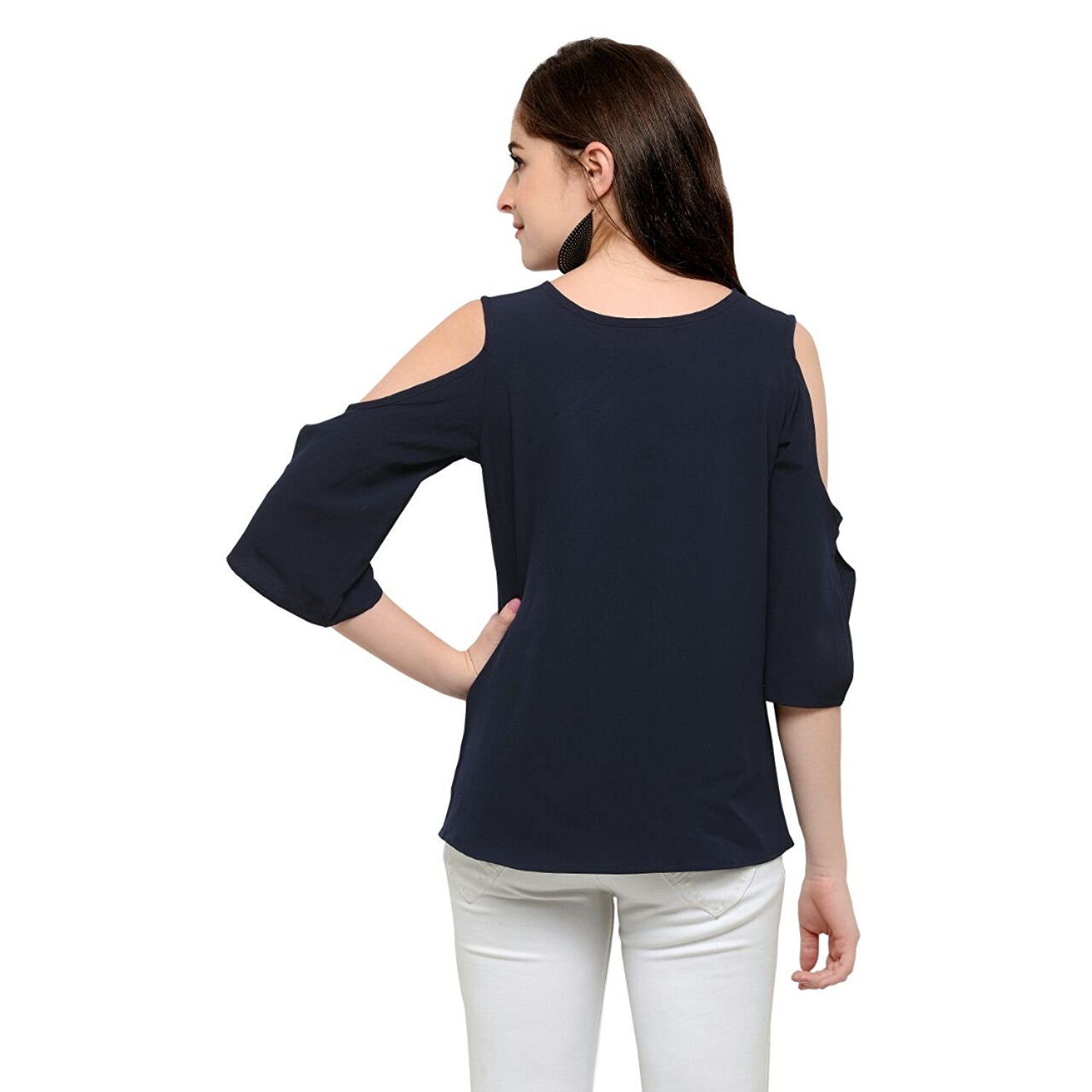 izonme women's crepe western top