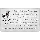 FALOGIJE I Love You Gifts for Her, Anniversary Card for Wife, Birthday Gifts for Girlfriend, Romantic Valentines Day Card for Her, Birthday Card for Wife Christmas Gift