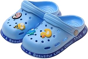 YSIMPAONK Toddler Kids Boys Girls Cute Garden Water Clogs Sandals Slip On Shoes Slipper Slides Lightweight Outdoor Summer Inf