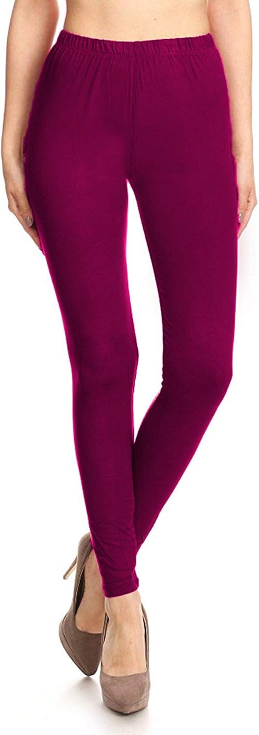 Leggings Depot Extra Plus Ultra Buttery Soft Basic Solid Leggings at  Women’s Clothing store
