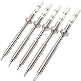 5PCS Soldering Iron Tips,TS100 Series Rapid Heating Replacement Tip for Pinecil TS100 | TS101 Soldering Iron,Easy to Instal S
