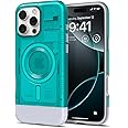 Spigen Classic C1 MagFit Designed for iPhone 16 Pro Max Case [Military-Grade Protection] Compatible with MagSafe - Bondi Blue