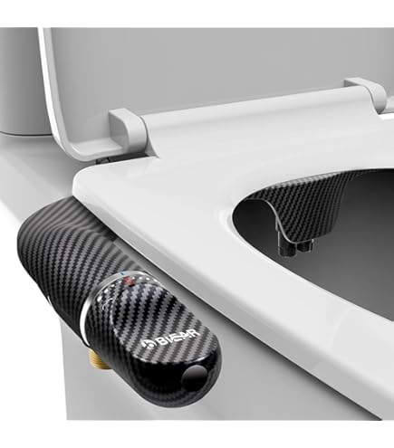 Accesorio De Bidé Clásico BELMAN Para Inodoro - Pulverizador De Agua Limpia En Color Negro, Fácil De Instalar