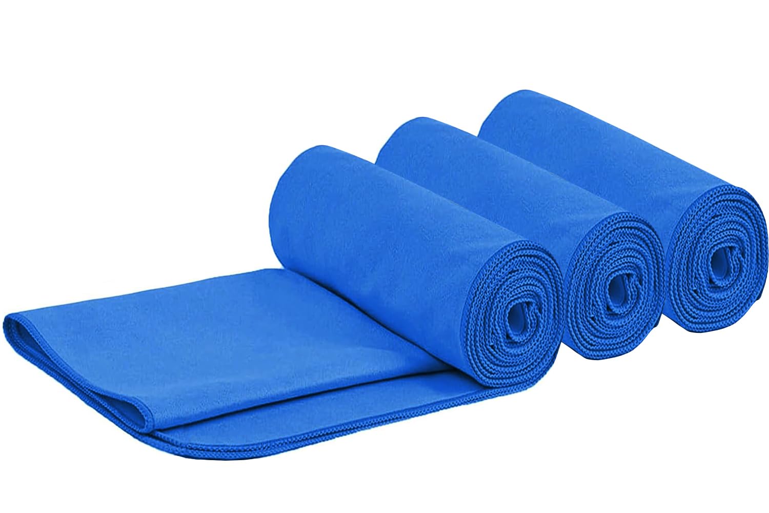 HIDMD Microfibre Sports Towel Mcrofiber Gym Towels for Sweat Swimming Yoga Beach Travel Bath Shower Fitness Exercise Lightweight Camping 40x80cm 3 Pack Blue