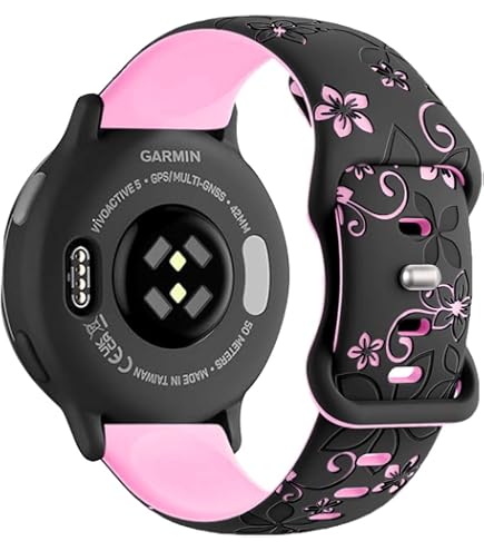 Laband 18mm Slim Silicone Band Compatible With Garmin Venu 3S 41mm/Venu - View #7