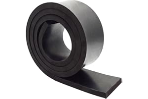 DOBTIM Neoprene Rubber Strips 1/2(.500)" Thick X 3" Wide X 5' Long, Solid Rubber Rolls Use for Gaskets DIY Material, Supports, Leveling, Sealing, Bumpers, Protection, Abrasion, Flooring