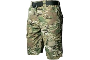ReFire Gear Men's Urban Tactical Military EDC Cargo Shorts Rip Stop Cotton Outdoor Camo Shorts