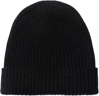 Pure 100% Cashmere Beanie for Men, Warm 