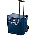 RTIC 45 QT Wheeled Ultra-Tough Cooler Hard Insulated Portable Ice Chest Box for Beach, Drink, Beverage, Camping, Picnic, Fishing, Boat, Barbecue, Rotomolded Construction