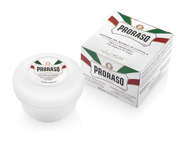 PRORASO SHAVING SOAP IN A BOWL, SENSITIVE SKIN, 5.2 OZ