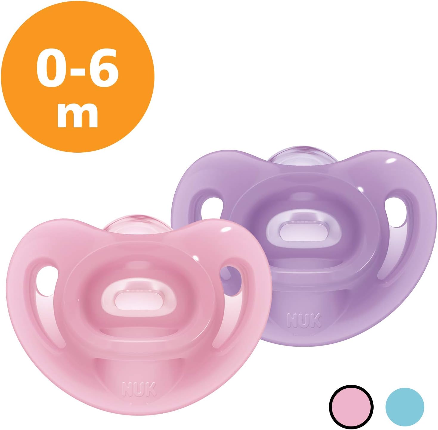 0 6 Mois 100 Silicone Lot De 2 Nuk Sucette Bebe Sensitive Rose Et Violette Sucettes Et Anneaux De Dentition Bebe Puericulture Centroarco Com