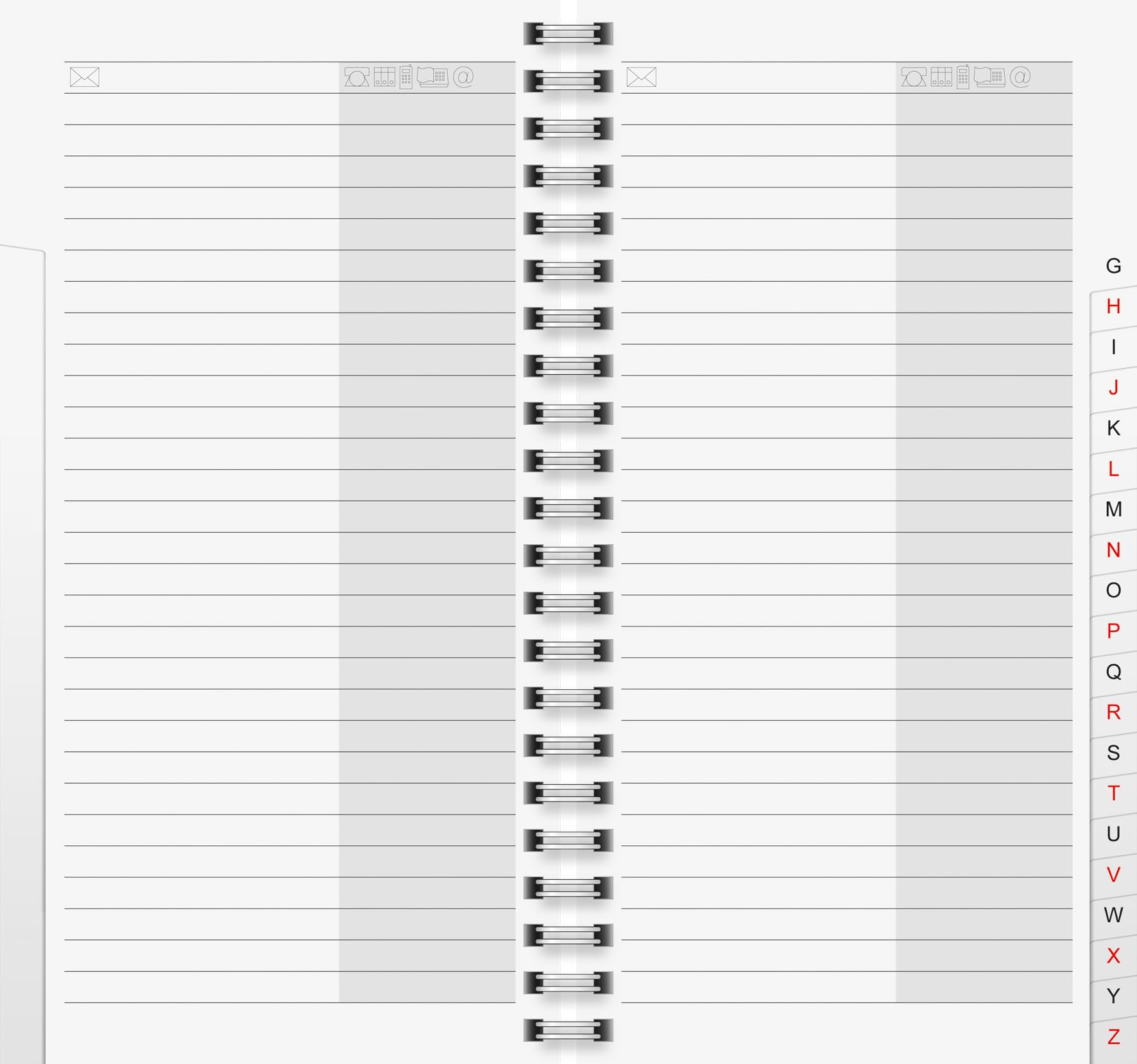 Brunnen Phone Address Book Refill 10 x 19 cm