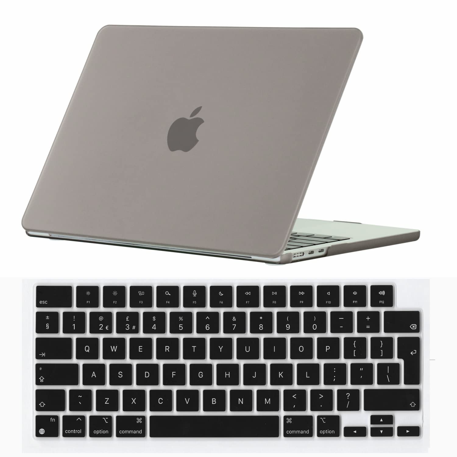 Se7enline Compatible with MacBook Air M4 Case 13 inch M2/M3/M4 Chip 2022-2025 for 13.6 inch Model A2681/A3113/A3240 Matte Finish Laptop Hard Shell Case with Keyboard Cover Skin,Gray