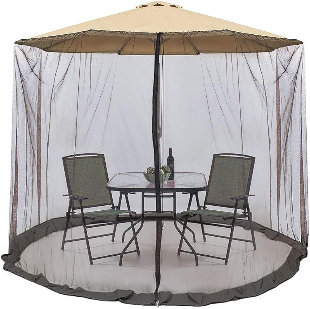 patio umbrella screen tent