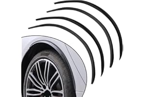 Miytsya 4 PCS Car Fender Trim Strip, Carbon Fiber Arch Wheel Header Protection Anti-scratch Pad, Universal for Most Car Protection Decorative Accessories (28In #Carbon Fiber Black)