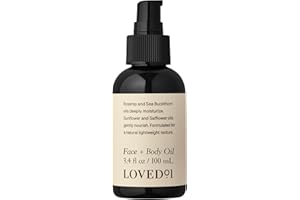 Loved01 Face & Body Oil, John Legend Skincare, Daily Deep Hydration, Lightweight & Non-Greasy Formula, Non-Synthetic Fragrance Floral Scent, 3.4 oz